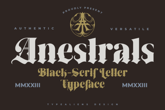 Anestrals: The Bold Gothic-Serif Hybrid for Striking Designs