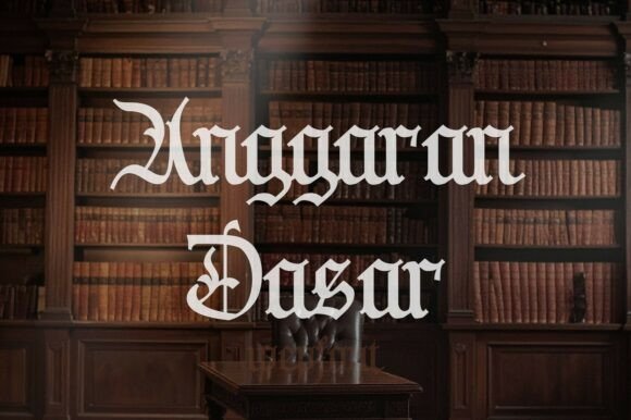 Anggaran Dasar: A Blackletter Font for Timeless Authority