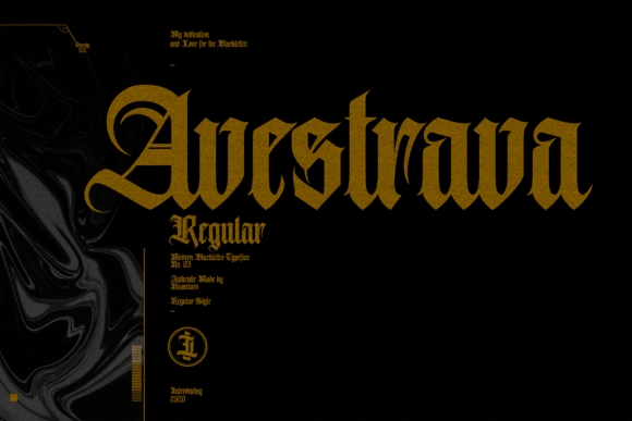Avestrava: Bold Blackletter for Modern Design