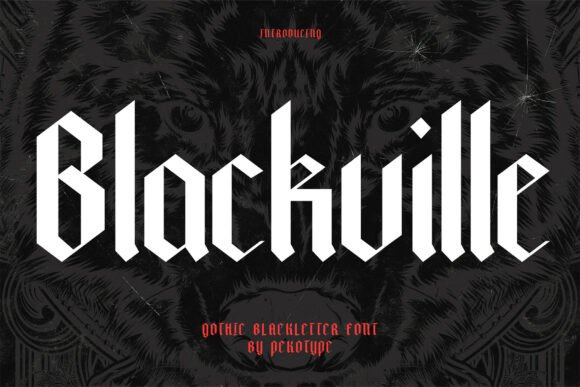 Blackville: Command Attention with Bold Gothic Blackletter