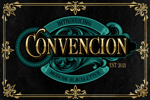 Convencion: The Victorian Blackletter Font for Timeless Design