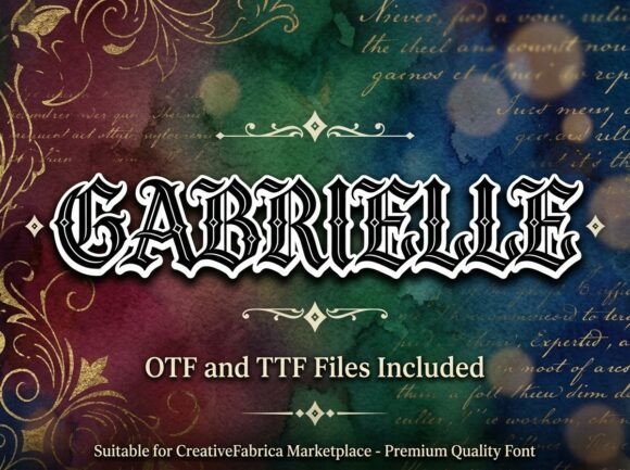 Elevate Your Designs with Gabrielle's Gothic Authority