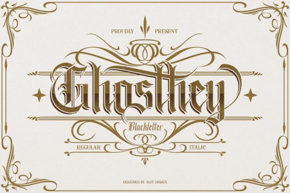 Ghosthey: A Detailed Blackletter for Bold Branding