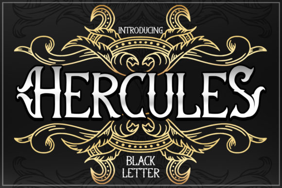 Hercules Font: Command Attention with Bold Blackletter