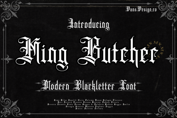 King Butcher: A Blackletter Font That Commands Attention