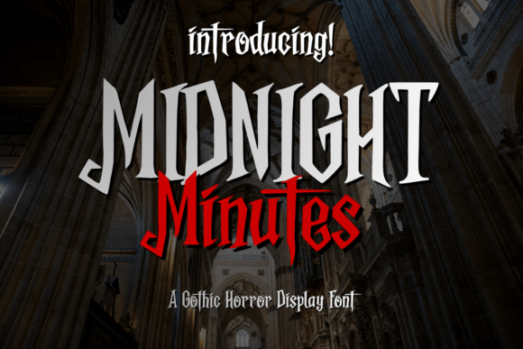 Midnight Minutes: Crafting Atmosphere with a Gothic Display Typeface