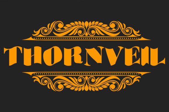 Thornveil: A Bold Blackletter Display Font for Timeless Design
